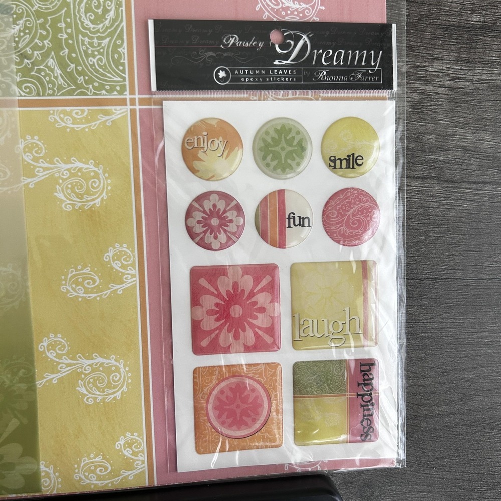Rhonna Farrer Autumn Leaves Dreamy Fresh Paisley Kit SEI Hand in Hand‎ Craft Lot - Picture 5 of 13